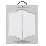 Load image into Gallery viewer, Living Textiles - Cot Fitted Sheet 2pk Jersey - White
