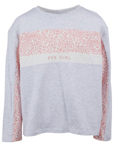 Eve Girl - Base Panelled L/S Tee - Grey