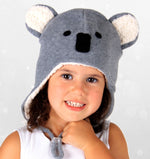 Load image into Gallery viewer, Bedhead - Koala Fleecy Beanie Grey Children&#39;s Winter Hat
