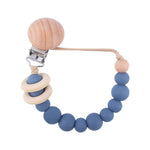 Load image into Gallery viewer, Dummy/Teether Silicone Chain - Slate Blue
