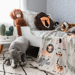 Load image into Gallery viewer, Di Lusso Living - Baby Blanket Jungle Safari
