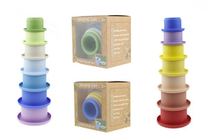 Koala Dream - STACKING CUPS 7 PC SILICONE SET - Assorted