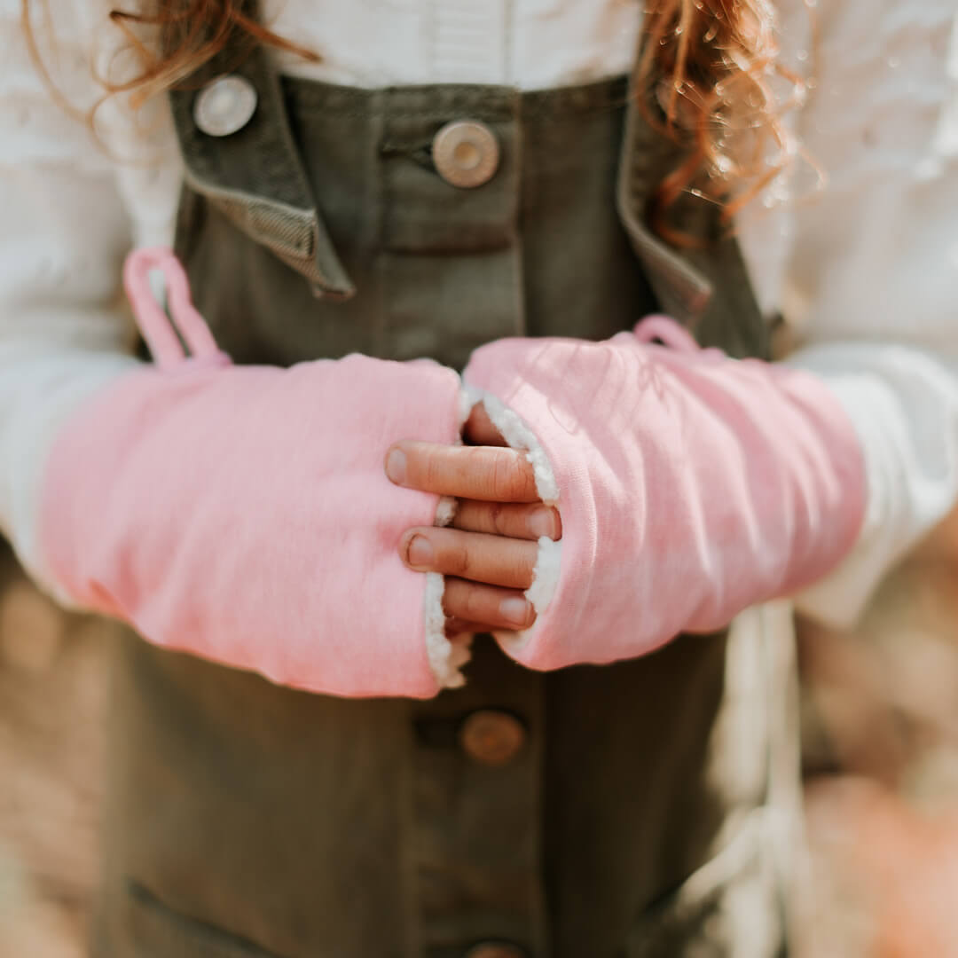 Bedhead - Fleecy Fingerless Winter Gloves Mittens For Children & Kids