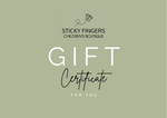 Load image into Gallery viewer, Sticky Fingers Gift Voucher
