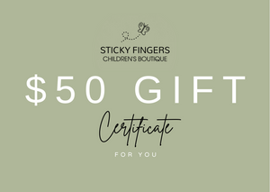 Sticky Fingers Gift Voucher