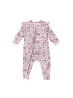 Load image into Gallery viewer, HUXBABY - DAISY FRILL ZIP ROMPER
