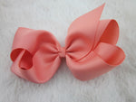 Load image into Gallery viewer, Grosgrain Hair Bow Clip Large - Assorted Colours
