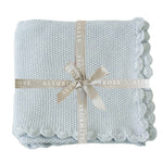 Load image into Gallery viewer, Alimrose - Baby Blanket Scallop Edge Powder Blue
