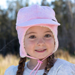 Load image into Gallery viewer, Bedhead - Fleecy Legionnaire with Strap Pink Winter Hat
