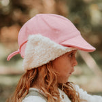 Load image into Gallery viewer, Bedhead - Fleecy Legionnaire with Strap Pink Winter Beanie
