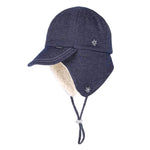 Load image into Gallery viewer, Bedhead - Fleecy Legionnaire with Strap Denim Winter Beanie
