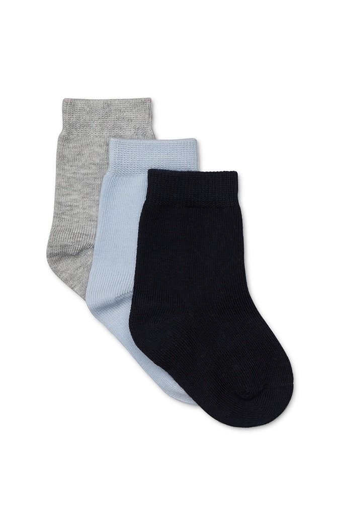 Marquise - Socks Knit Grey, Blue and Navy 3Pk