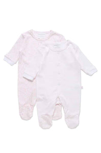 Marquise - Pink 2 pack Studsuits - Dots and Stripes
