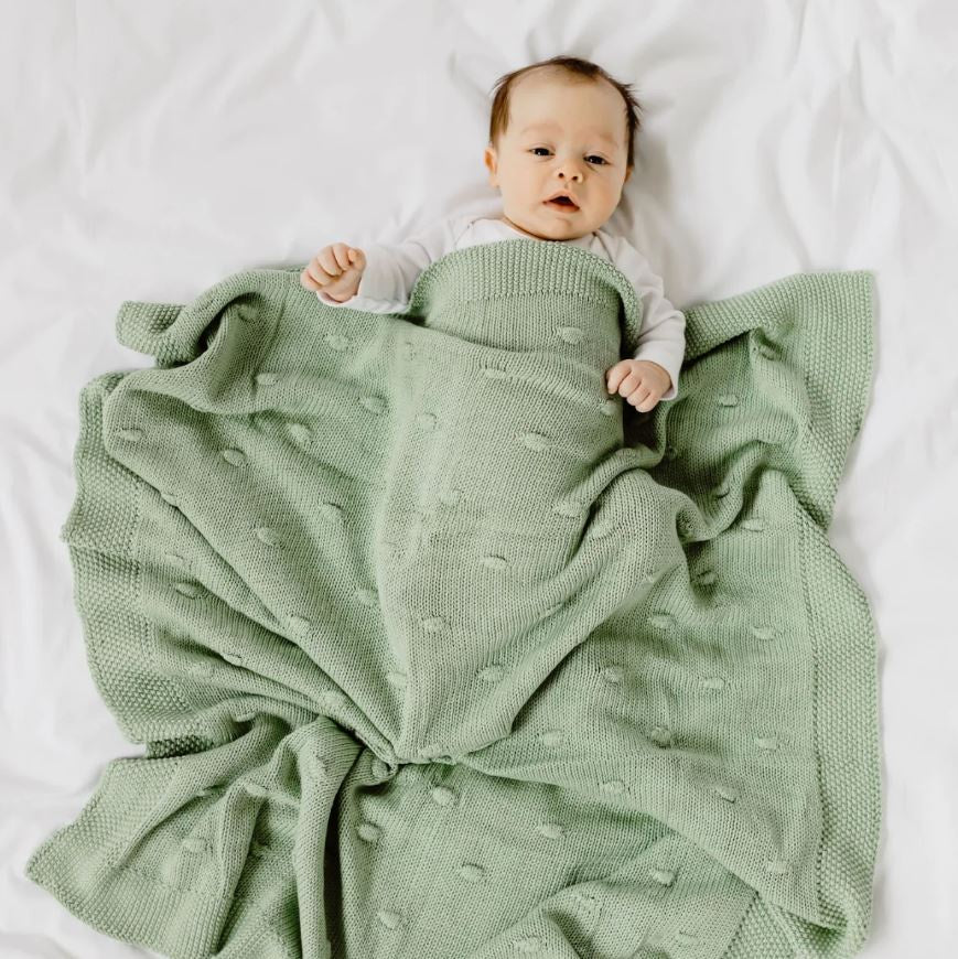Di Lusso Living - Baby Blanket Marshmallow Mint