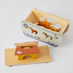 Zookabee - Noah's Ark Shape Sorter Wooden Toy, Educational Toy
