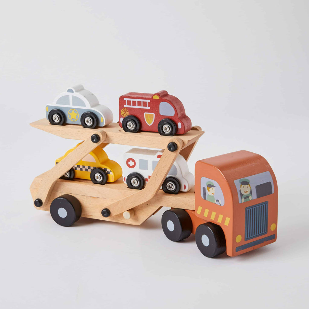 Zookabee - Car Carrier Wooden Toy, Educational Toy