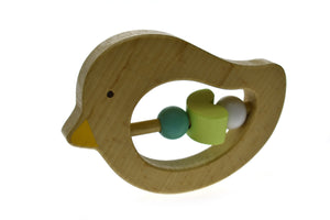 Calm & Breezy Toys - Wooden Animal Rattle - Assorted Colours