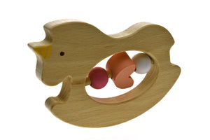 Calm & Breezy Toys - Wooden Animal Rattle - Assorted Colours