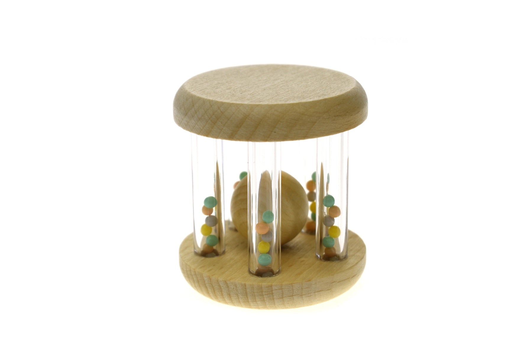 Calm & Breezy Toys - Wooden Rattle Rainbow Beads