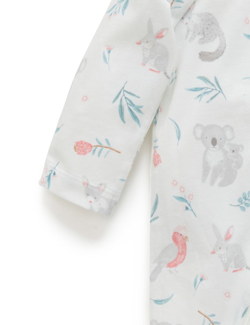 Purebaby - Zip Growsuit Blossom Friends, Sticky Fingers Children's Boutique