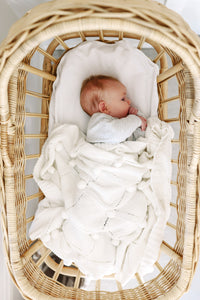 Alimrose - Baby Blanket Pom Pom All Ivory