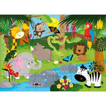 Load image into Gallery viewer, Sassi - Book &amp; Giant Puzzle Jungle Animals

