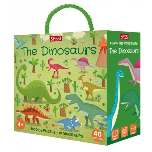 Sassi - 3D Puzzle & Book Set Dinosaur