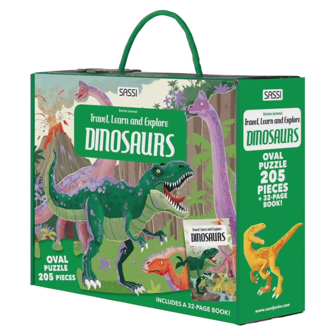 Sassi - Explore Puzzle and Book Set Dinosaurs