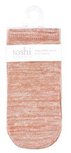 Toshi - Organic Socks Ankle Marle Feather