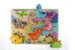 Load image into Gallery viewer, Tooky Toy - CHUNKY PUZZLE - DINOSAUR
