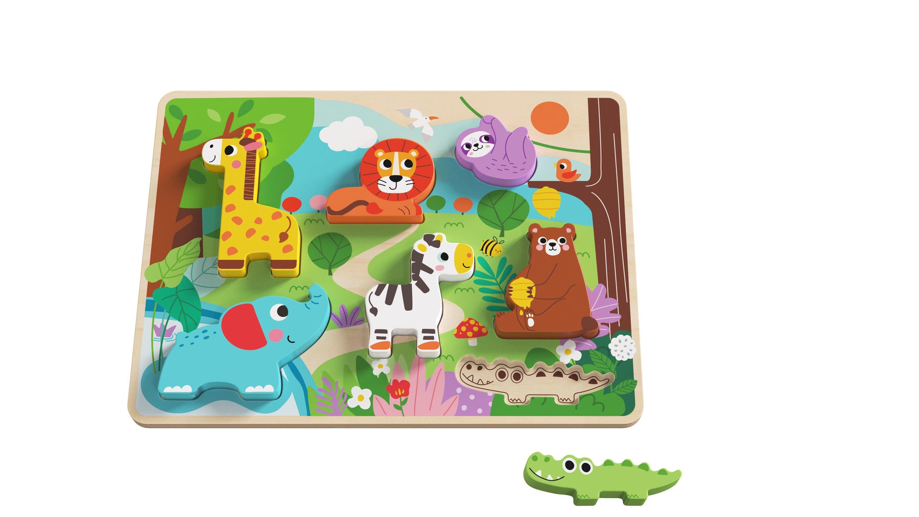 Tooky Toy - CHUNKY PUZZLE - Animals