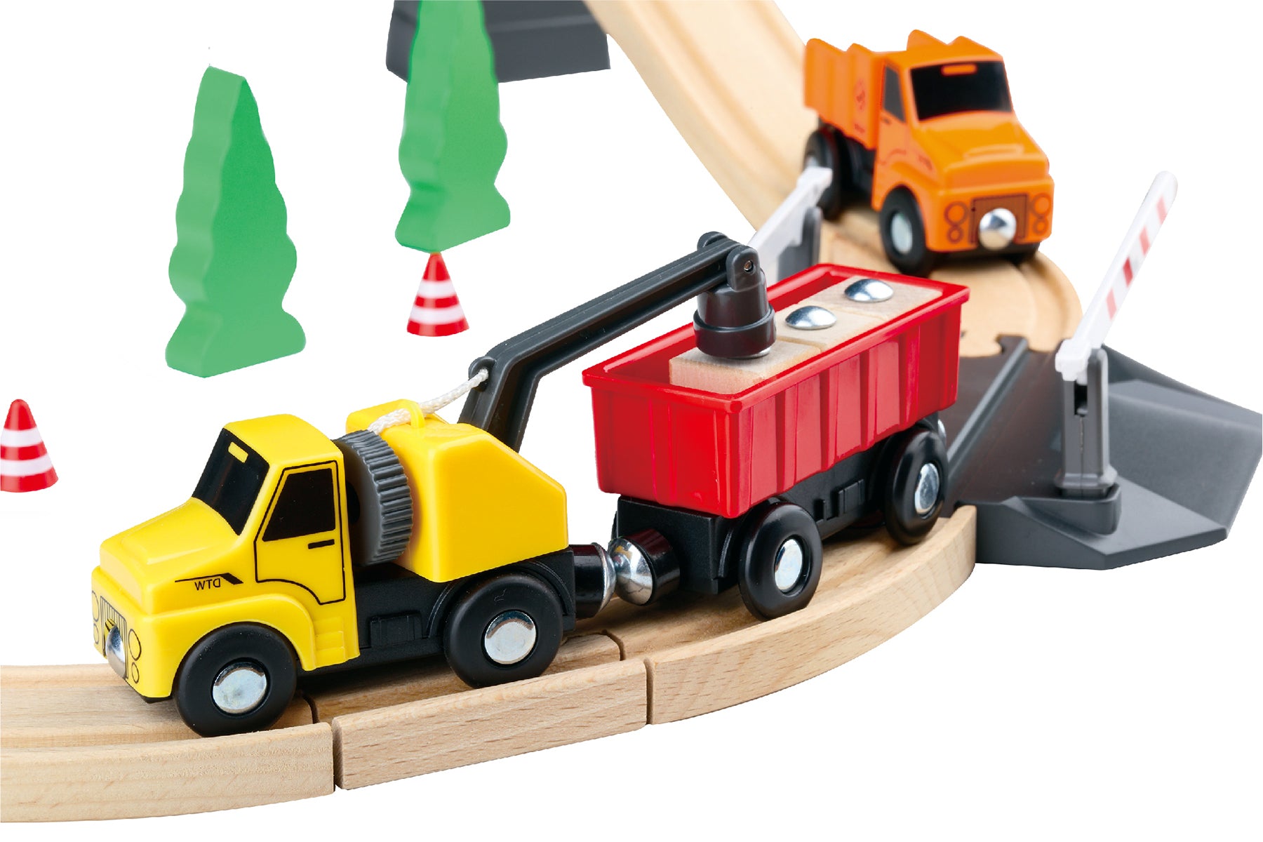 Tooky Toy - Construction Yard Train Set 35PCS