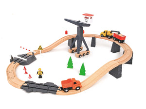 Tooky Toy - Construction Yard Train Set 35PCS