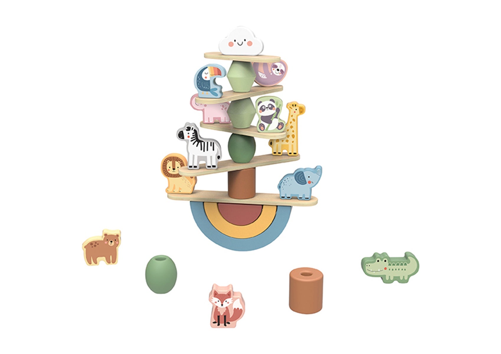Tooky Toy - STACKING ANIMALS