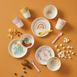Load image into Gallery viewer, Jiggle &amp; Giggle - Whimsical Bamboo Dinner Set - Earth Spirit
