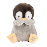 Load image into Gallery viewer, Animated Kissy Penguin , Jasnor Gund, Baby Gift, Baby Plush Toy, Sticky Fingers Children&#39;s Boutique, Melbourne, Shop Local
