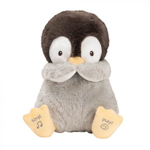 Animated Kissy Penguin , Jasnor Gund, Baby Gift, Baby Plush Toy, Sticky Fingers Children's Boutique, Melbourne, Shop Local