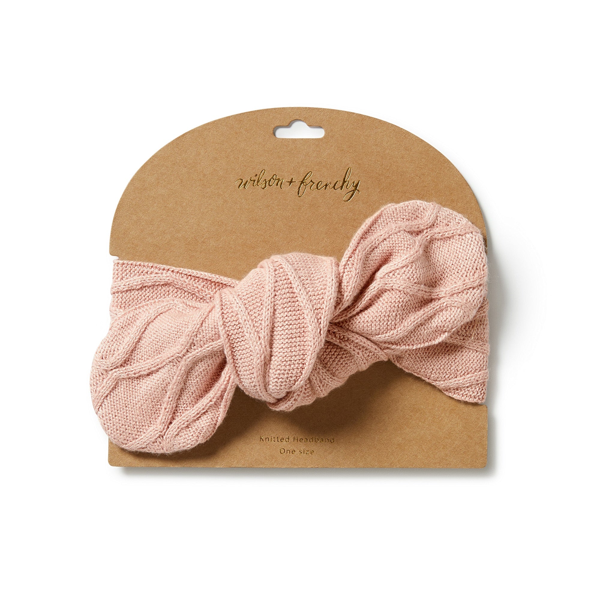 Wilson & Frenchy - Knitted Cable Headband -  Rose