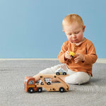 Load image into Gallery viewer, Zookabee - Car Carrier Wooden Toy, Educational Toy

