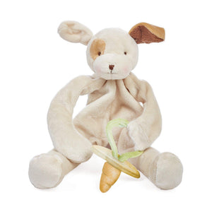 Puppy Comforter and Pacifier Holder. Baby gifts. Shop now online or in store at Sticky Fingers Children's Boutique, Niddrie, Melbourne. 