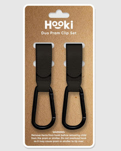 Hooki - Pram Clip Set Black