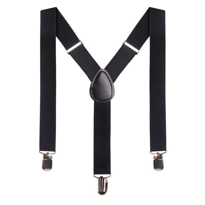 Designer Kidz - Bradley Boys Suspenders - Black