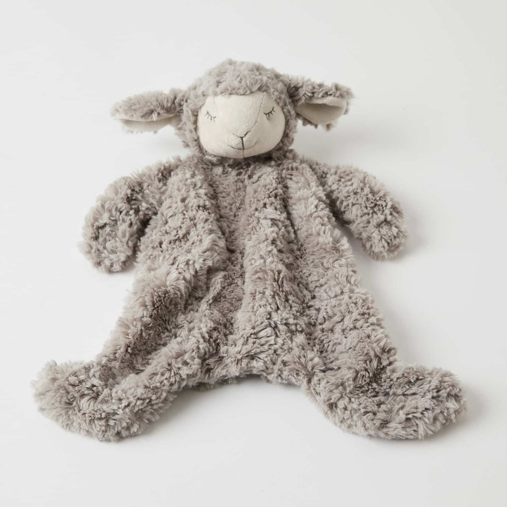 Sheep plush Comforter. Shop now at Sticky Fingers Children's Boutique, Niddrie.