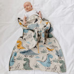 Load image into Gallery viewer, Di Lusso Living - Baby Blanket Dino Dinosaur
