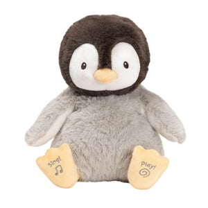Animated Kissy Penguin , Jasnor Gund, Baby Gift, Baby Plush Toy, Sticky Fingers Children's Boutique, Melbourne, Niddrie & Online