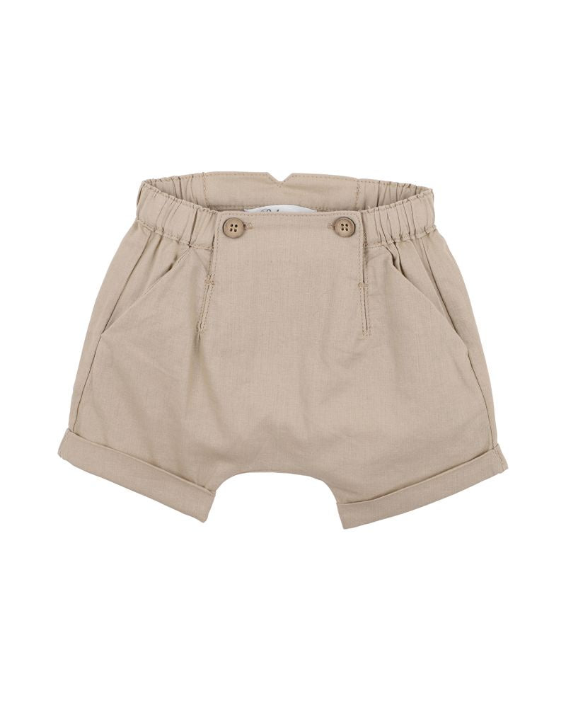 Bebe - Linen Blend Shorts - Stone