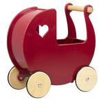 Load image into Gallery viewer, Moover Dolls Pram Red, Wooden Toys, Sticky Fingers Children&#39;s Boutique
