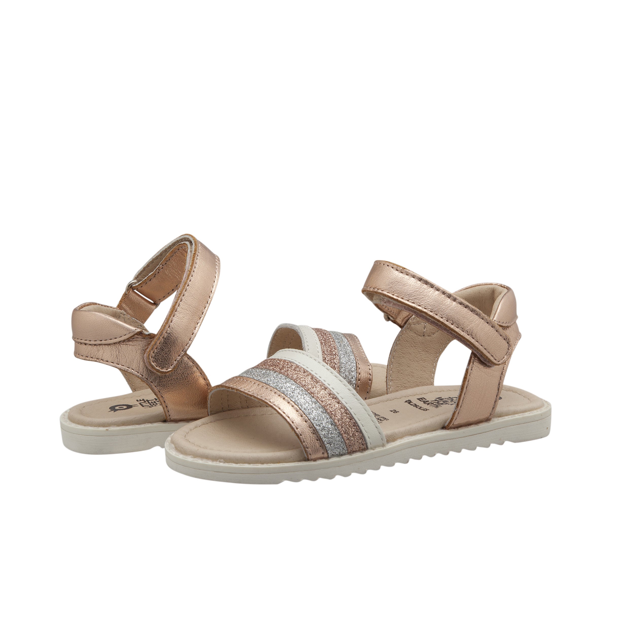 Colour Pop Sandal- Rosegold. Old Sole shoes for girls. Shop in store or online at Sticky Fingers Childrens Boutique, Niddrie, Melbourne. 