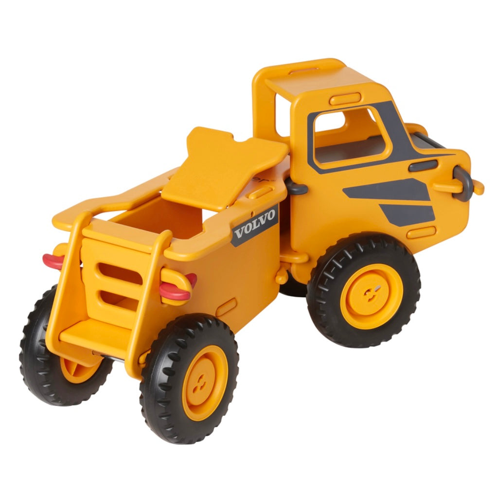 Moover Ride On Yellow Volvo Truck, Wooden Toys, Sticky Fingers Children's Boutique