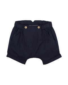 Bebe - Linen Blend Shorts - Navy